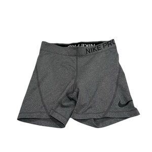 Nike Pro Gray 4” Spandex Compression Shorts XS